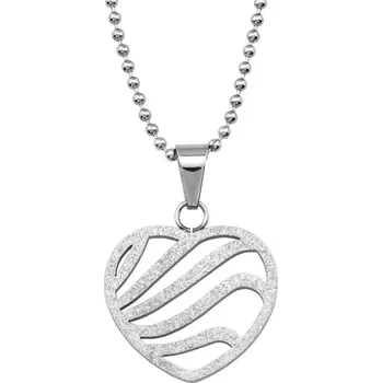 Souprava šperků Silver Náhrdelník s přívěškem 316L - Srdce ornament