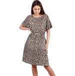 Glara Lněné šaty se vzorem 828163