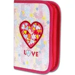 Emipo Školní penál 1-klopa LOVE prázdný