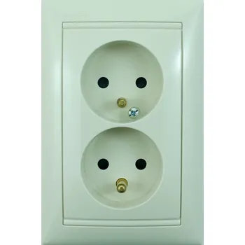 Elektrická zásuvka LEGRAND Dvojzásuvka VALENA 774393 - béžová 774393