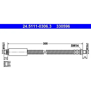 Brzdová hadice Brzdová hadice ATE 24.5111-0306.3