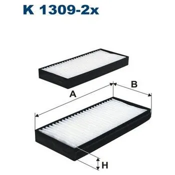 Autodíl Filtr, vzduch v interiéru FILTRON K 1309-2x