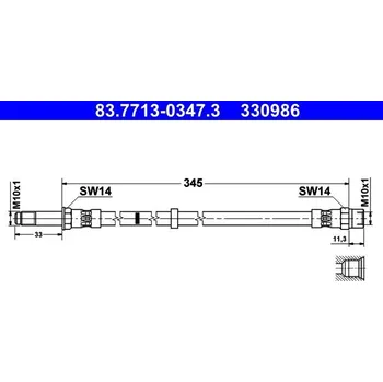 Brzdová hadice Brzdová hadice ATE 83.7713-0347.3