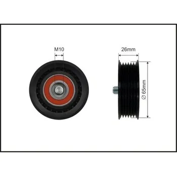 Vratná/vodicí kladka, klínový žebrový řemen CAFFARO 80-00