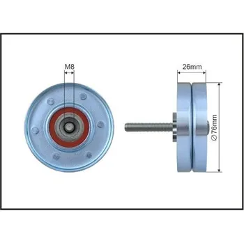 Vratná/vodicí kladka, klínový žebrový řemen CAFFARO 500293