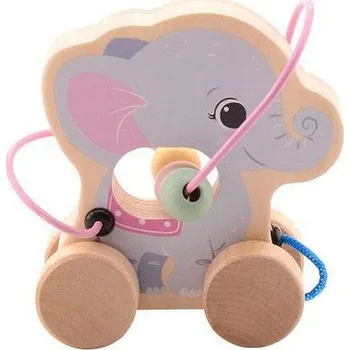 Jouéco The Wildies Family dřevěná hračka s labyrintem Elephant 12 m+