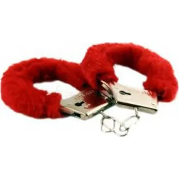 Plyšová pouta Červená