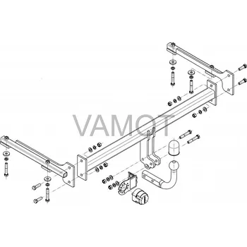 Tažné zařízení Tažné zařízení Honda Civic (4D) (kromě hybrid) (2006 - 2011) (4512)