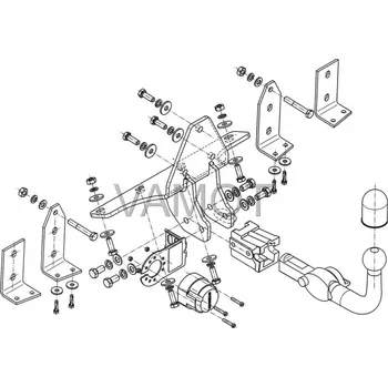 Tažné zařízení Tažné zařízení Saab 9-5 4D (1997 - 2010) (7308)