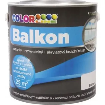 barva na zeď Colorline Balkón 2,5L bílý