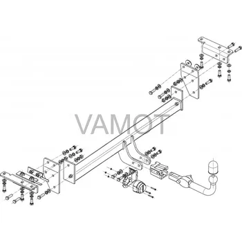 Auto-moto Tažné zařízení Nissan x-trail (T32) (2014 - 2017 (T32)) (5086)