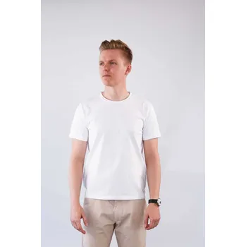 Pánské tričko Bílé pánské tričko Basic – nanoSPACE by LADA Velikost: L