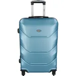 Cestovní plastový kufr Sonrado vel. M, metalická modrá
