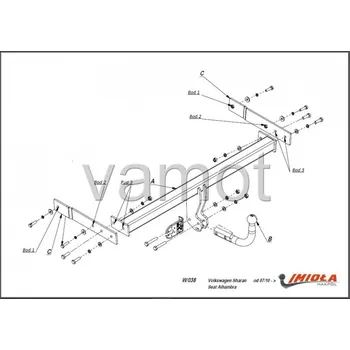Tažné zařízení Tažné zařízení VW Sharan (2010 a novější) (1764)