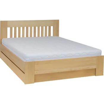 Postel Drewmax LK186 BOX 120x200 cm dřevěná postel masiv buk