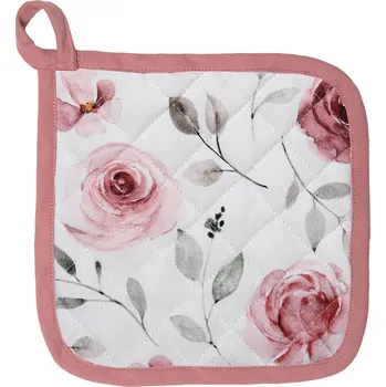 Chňapka Bavlněná chňapka-podložka s růžemi Rustic Rose - 20*20 cm