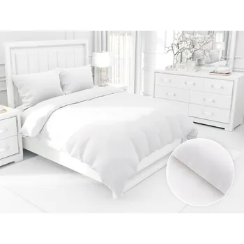 Povlečení Damaškové ložní povlečení DM-002 Bílé - proužky 6 a 24 mm Jednolůžko 140x200 a 70x90 cm