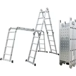 Hliníkové štafle G21 GA-SZ-4x4-4,6M multifunkční + podlážka