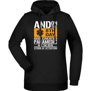 Dámská mikina Dámská mikina s kapucí PARAMEDIC 8th day - černá