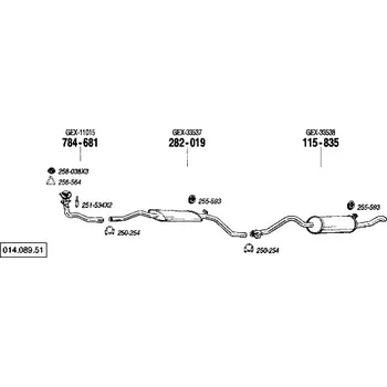 Zadní díl výfuku zadní tlumič výfuku Bosal 115-835