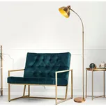 Stojací lampa Varzan 162 cm zlatá