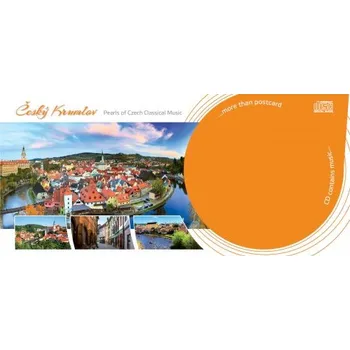 Česká hudba Pohlednice motiv Český Krumlov s přáním + CD