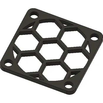 Příslušenství k 3D tiskárně Kryt ventilátoru - různé velikosti Černá 30x30 mm