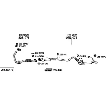 Tlumič výfuku zadní tlumič výfuku Bosal 285-071