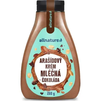 Cukrovinka Allnature Arašídový krém mléčná čokoláda 260g