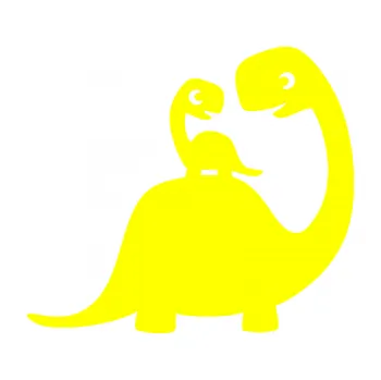 Samolepicí dekorace na vozidlo Dítě v autě 105 pravá dinosaurus (05 - žlutá citron) SAMOLEPKA NA AUTO, NÁLEPKA, FÓLIE, POLEP, TUNING, VLASTNÍ TEXT, TISK, AUTOSAMOLEPKY.cz, POLEPY, OBRÁZEK, LOGO, 3D STICKERS