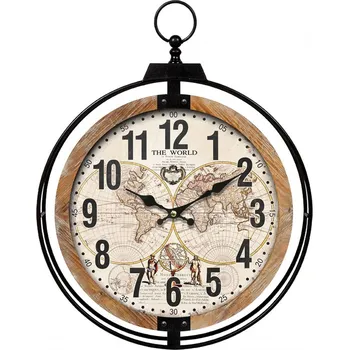 Postelový rošt Nástěnné hodiny s mapou světa