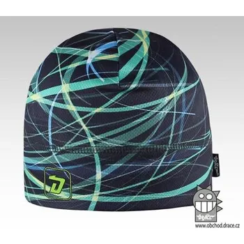Čepice Dětská funkční čepice Dráče Bruno zeleno tyrkysové pruhy obvod hlavy 46-48 cm