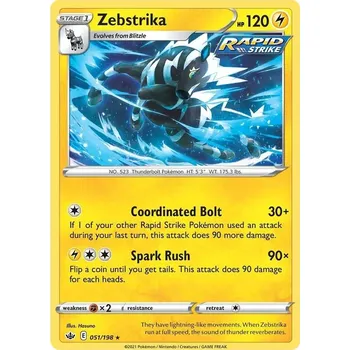 Sběratelská karetní hra Zebstrika 051/198 - Chilling Reign Typ karty: Non-Holo