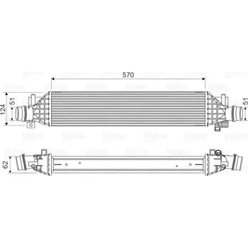 Chladič motoru Chladič turba VALEO 818629