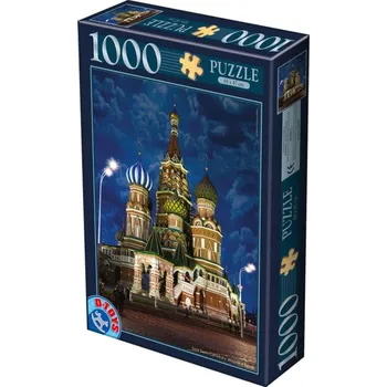 Puzzle D-TOYS Puzzle Chrám Vasila Blaženého, Moskva 1000 dílků