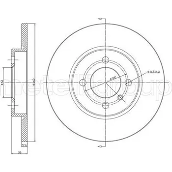 Brzdový kotouč Brzdový kotouč METELLI 23-0122