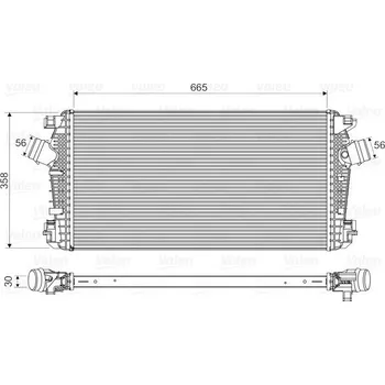 Chladič motoru Chladič turba VALEO 818567