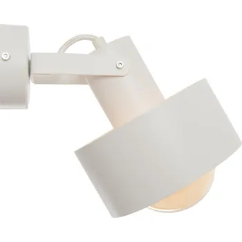 Nástěnné svítidlo Nordic Design Bílé kovové nástěnné světlo Mayen 23 cm