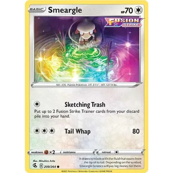 Sběratelská karetní hra Smeargle 209/264 - Fusion Strike Typ karty: Non-Holo