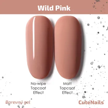 Přípravek na nehty CuteNails UV Gel True Color: Wild Pink - 8 ml