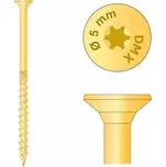 Tesařský vrut se zapuštěnou hlavou 5×90 mm (200 ks/balení)
