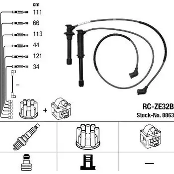 Zapalovací kabel Sada kabelů pro zapalování NGK 8863