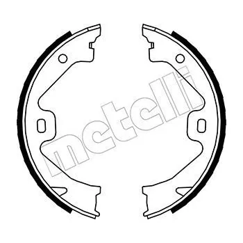 Brzdový systém Sada brzdových čelistí, parkovací brzda METELLI 53-0369