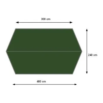 Krycí plachta Jurek Plachta nad hamaku TANE L OZ (olivově zelená)
