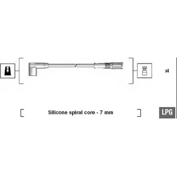 Zapalovací kabel Sada kabelů pro zapalování MAGNETI MARELLI 941095780616