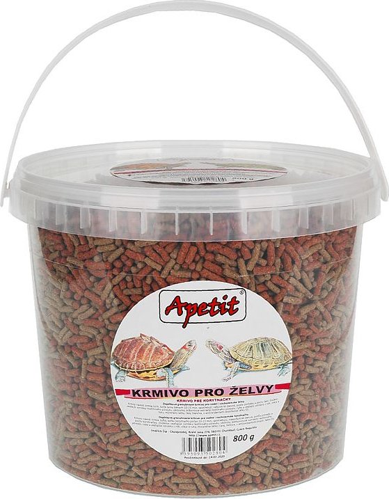 Apetit Granule pro želvu - TURTLE COLOR STICK 800 g / 3L. kbelík