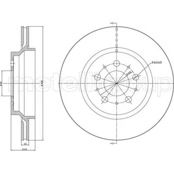 Brzdový kotouč Brzdový kotouč METELLI 23-1133C