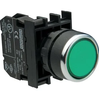 Stykač EMAS Hlavice ovládací B190DY stiskací zelená B190DY