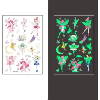 Odstranitelné tetování Glow Tattoo Tetovací obtisky svítící ve tmě Víly