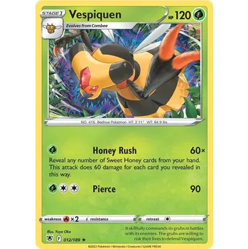 Karetní hra Vespiquen 012/189 - Astral Radiance Typ karty: Non-Holo